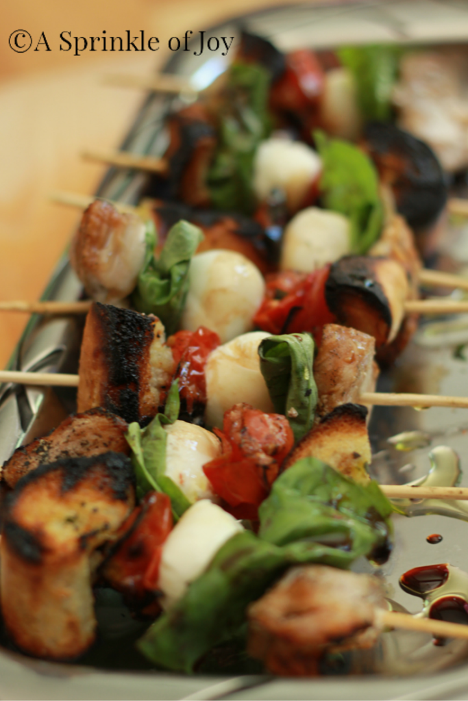 Grilled Chicken Caprese Kabobs A Sprinkle Of Joy