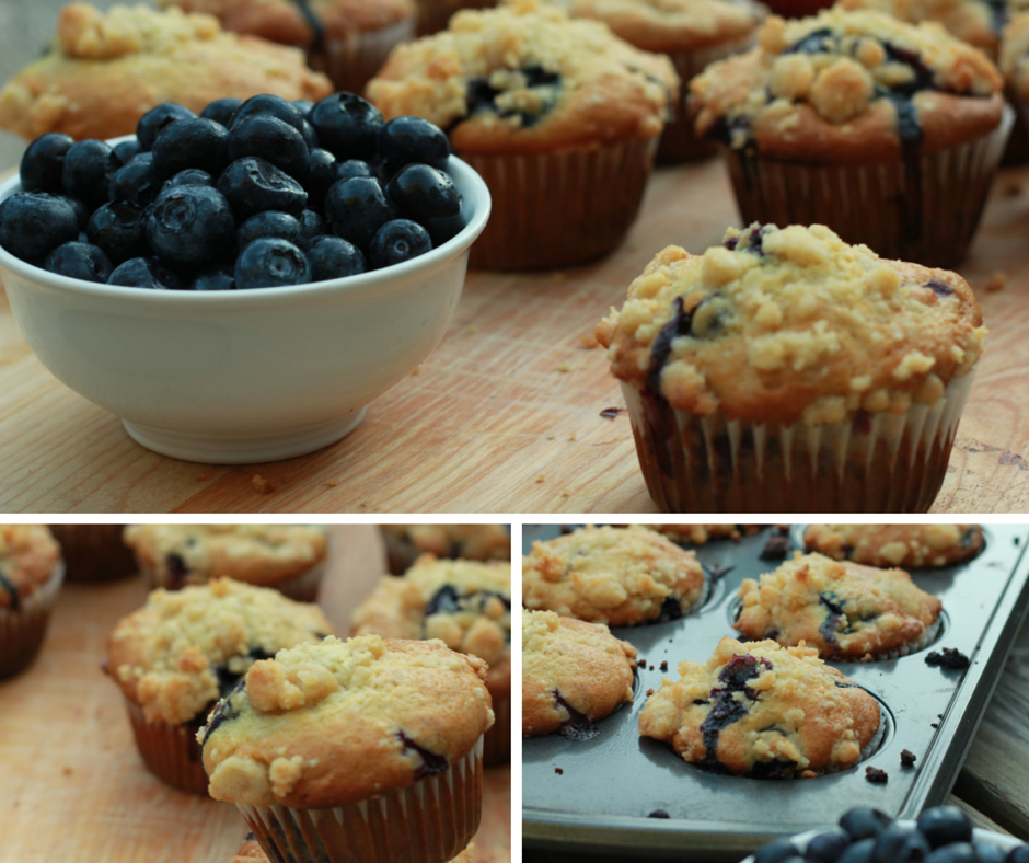 Blueberry Banana Muffins with Streusel Topping A Sprinkle of Joy