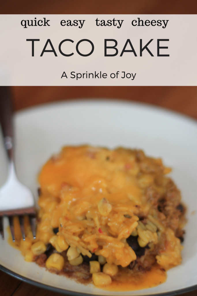 Taco Bake [Quick and Tasty] - A Sprinkle of Joy