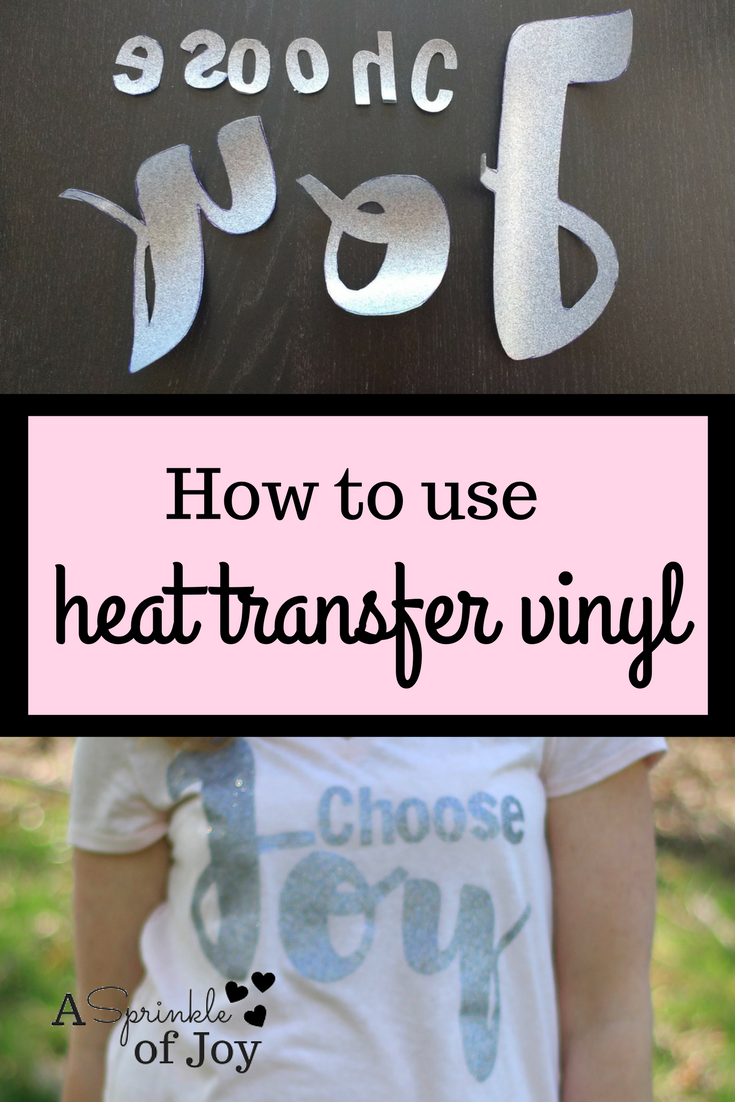 Diy Heat Transfer Vinyl (1) - A Sprinkle Of Joy